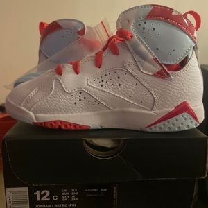 Nike Jordan VII 7 Retro White/Topaz Mist PS PreSchool Size 12c Air 442961 104